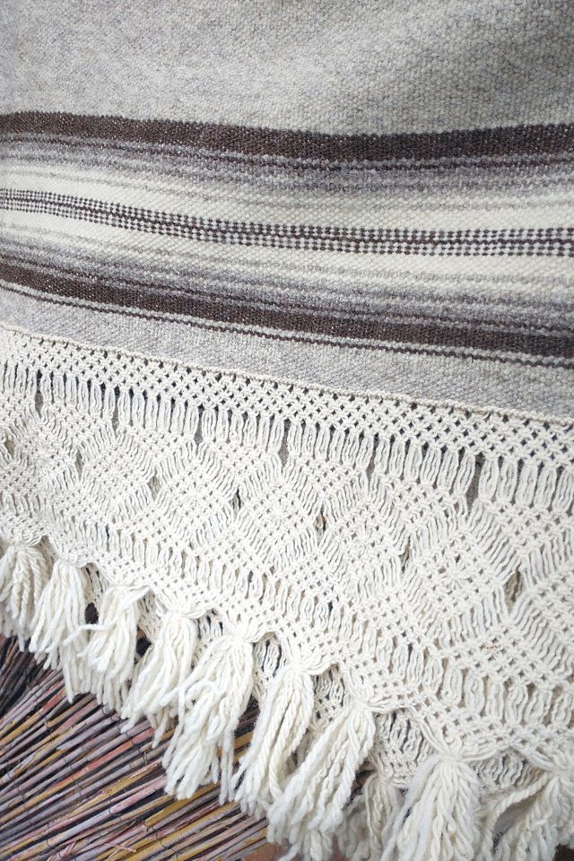 Handwoven Southwest Blanket Poncho Selected by Garbage Soup #2