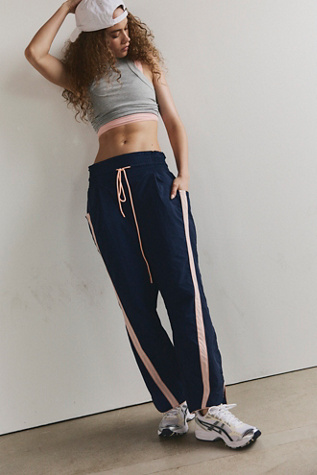 Champ Is Here Pants by FP Movement at Free People, Midnight Navy/Pastel Peach, L