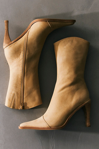 Sweet Talker Snip Toe Boots by Jeffrey Campbell at Free People in Yellow, Size: US 7