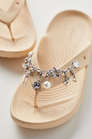 Crocs Punk Silver Charm Chain at Free People