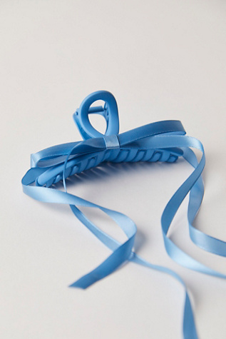 Sophie Bow Claw Clip at Free People in Blue