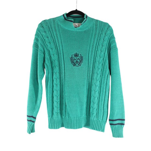 1980s Knitted Crest Turtleneck Sweater Selected By Moons + Junes Vintage #1