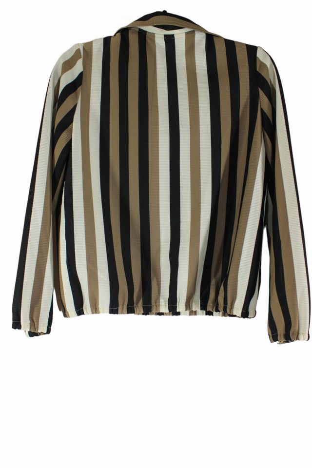 1970s Unisex Striped Boogie Nights Blouse Selected By Moons + Junes Vintage #3