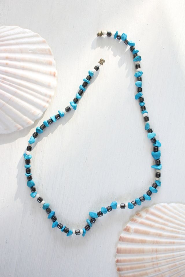 1960s Turquoise Beaded Necklace Selected By Moons + Junes Vintage #3