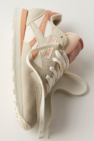 Reebok Classic Leather Trainers at Free People in Classic Beige/Clay, Size: US 7.5