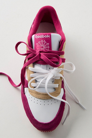 Reebok Classic Leather Sneakers at Free People in Pink, Size: US 8.5