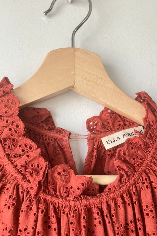 Ulla Johnson Rust Eyelet Top Selected by The Curatorial Dept. #2