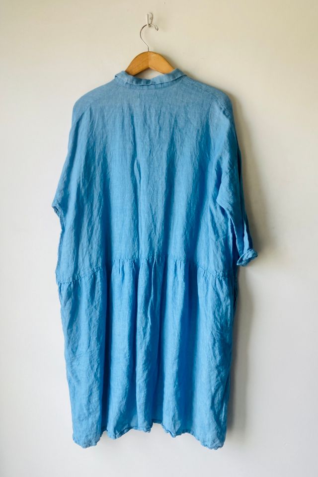 Ichi Antiquities Light Blue Linen Dress Selected by The Curatorial Dept. |  Free People