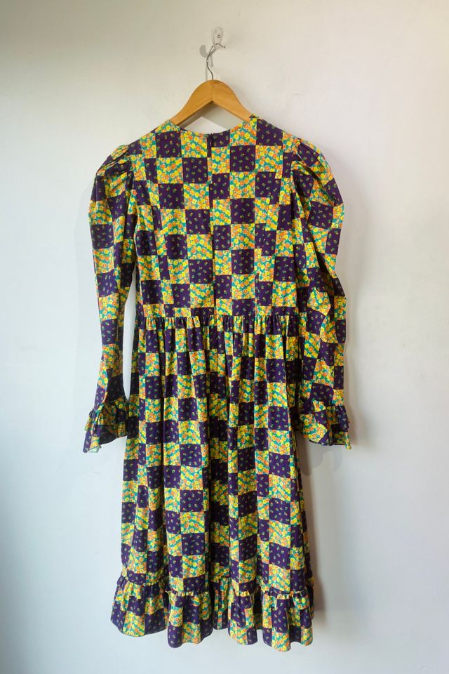 Batsheva Purple and Orange Floral Dress Selected by The Curatorial Dept. #2