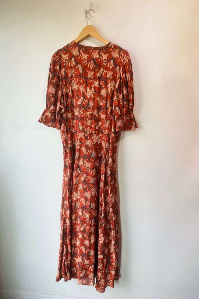 Doen Rust Floral Maxi Dress Free People