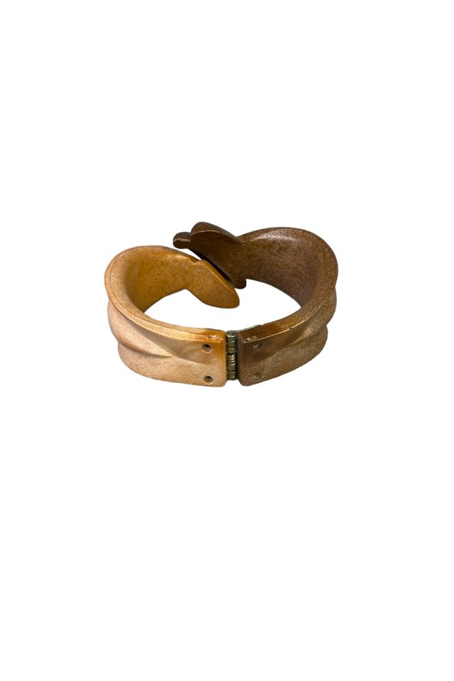 Vintage Two-Tone Plastic Bracelet Selected By Ankh By Racquel Vintage #2