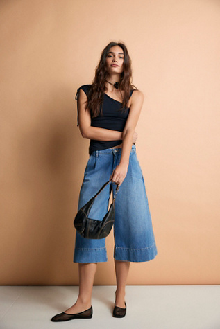 We The Free Roma Trouser Crop Jeans at Free People in Riviera, Size: 27