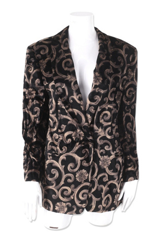 1990s Escada Print Velvet Jacket Selected By Ritual Vintage