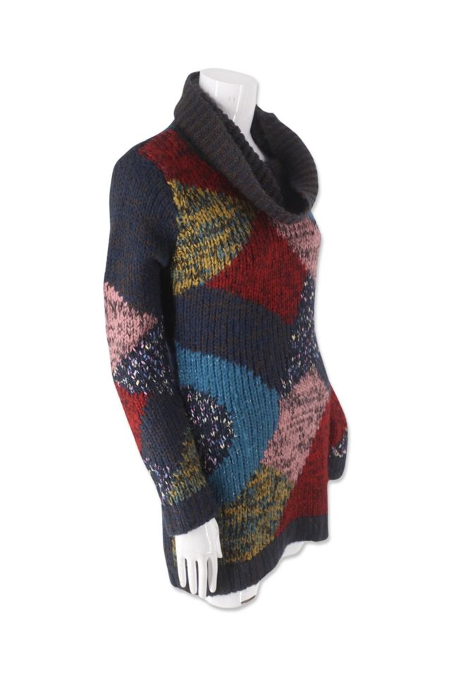 Y2K Colorful Swirl Tunic Sweater Selected By Ritual Vintage #1
