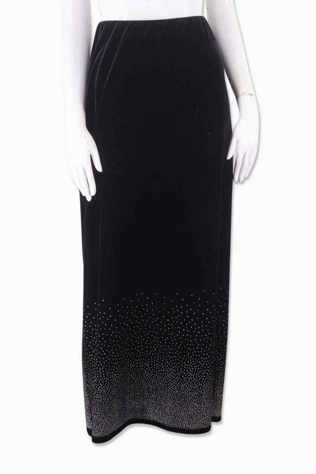 90s velvet optic red skirt| Vintage opulent maxi skirt| Minimalist evening skirt