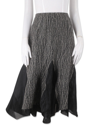 1990s Julie Son Paris Asymmetric Minimal Skirt Selected By Ritual Vintage