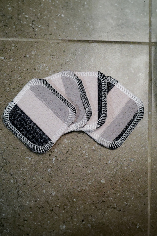Marley's Monsters Scrap Felt Polish Pads: Set of 4 at Free People in Grey