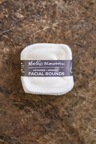 Marley's Monsters Organic Cotton Flannel Facial Rounds - 10 Count at Free People in Tan