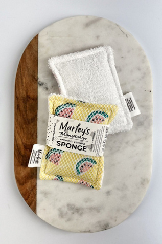 Marley's Monsters Washable Sponge: Surprise Prints at Free People in White