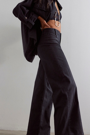 We The Free Libre Wide-Leg Jeans at Free People in Cafe Noir, Size: 26