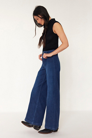 We The Free Libre Wide-Leg Jeans at Free People in Lock And Key, Size: 29 S