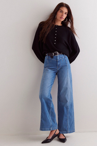 We The Free Libre Wide-Leg Jeans At Free People In Goodie Goodie, Size: 33