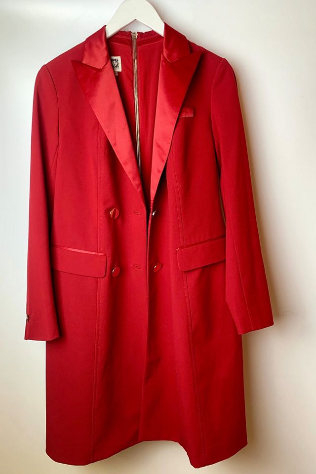 Anne klein red jacket online