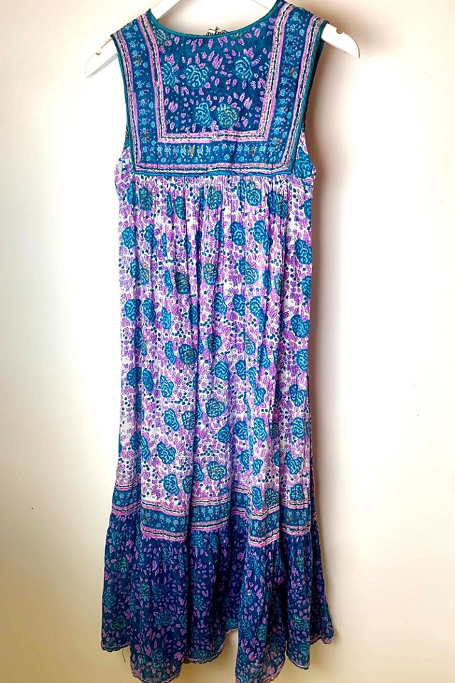 Vintage Tissue Thin Bohemian Print Dress Selected by Nomad Vintage #2