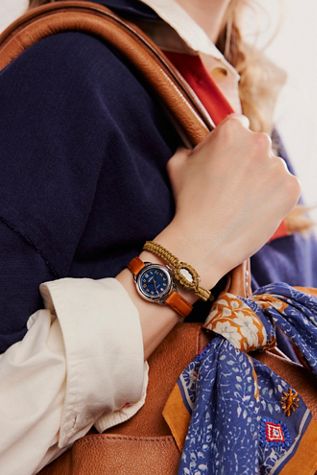 Montre Shinola Roundabout avec bracelet en cuir