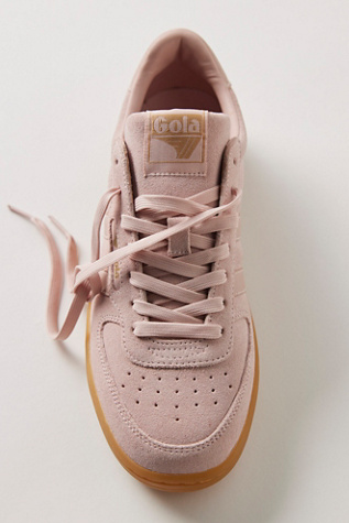 Baskets en daim Gola Hawk en Rose/Gomme, pour femme taille: US 7.5 chez Free People