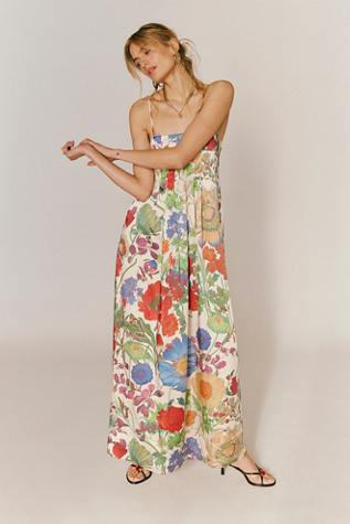 Botanical Maxi Dress At Free People In Spring Combo, Size: XL