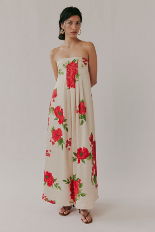 Botanical Maxi Dress at Free People in White, Size: M