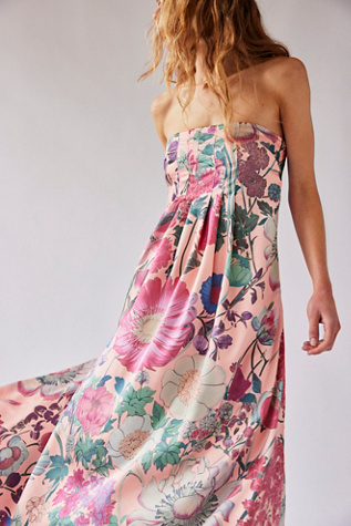 Botanical Maxi Dress at Free People in Pink Combo, Size: Medium