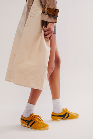 Gola Race Leather Sneakers at Free People in Yellow, Size: US 7