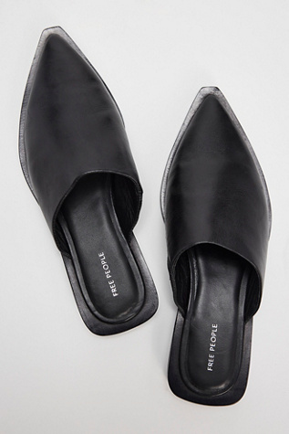 Женские сабо FP Collection Becky Mules, цвет: Чёрный кожаный — фото 3