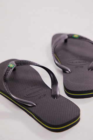Женские сандалии Havaianas Brazil Flip Flops, цвет: Чёрный — фото 3