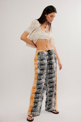 Hudson Canyon Printed Trousers at Free People in Sunblock, Size: XS