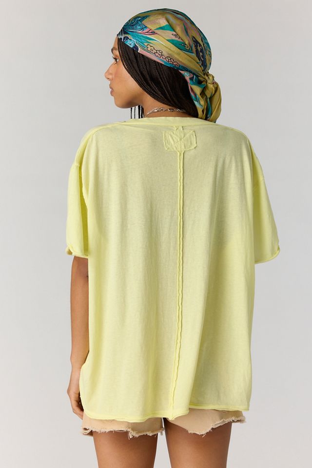 V-Neck T-Shirt für Damen in Grün