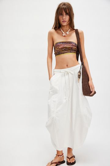 Willow Poplin Midi Skirt