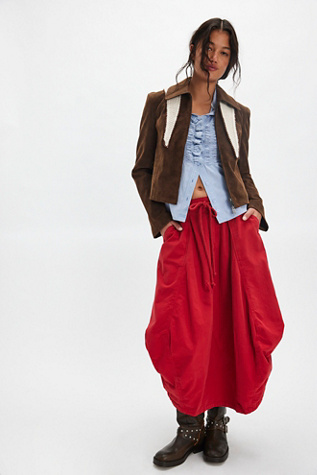Willow Poplin Maxi Skirt product page