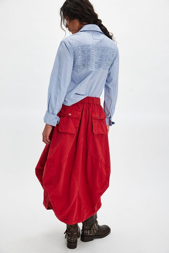 Willow Poplin Maxi Skirt #1