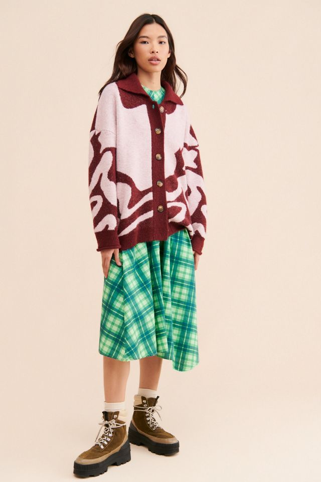 Damson Madder Ecru Knit Cardigan #3
