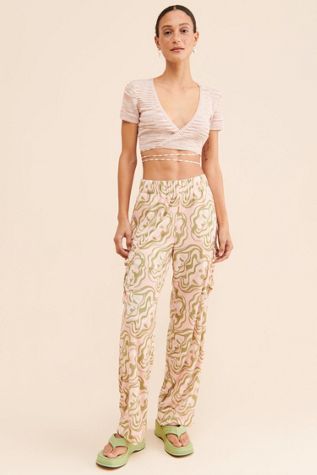 Dazey LA Velvet Cargo Pants