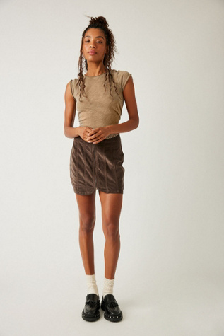 Layla Corduroy Mini Skirt