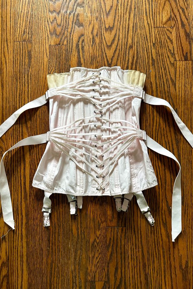 1930s Pale Pink Girdle Corset Selected by Grievous Angel Vintage