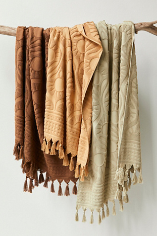 Soleil Soleil Sundown Towel at Free People in Cinnamon