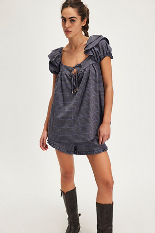 Maggy Mae Co-Ord At Free People In Baby Houndstooth Plaid, Size: Medium