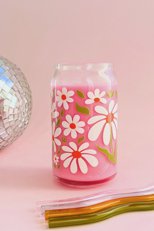 Golden Hour Designs Falling Petals Glass Cup