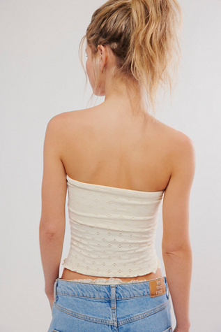 Eyelet Seamless Tube Top