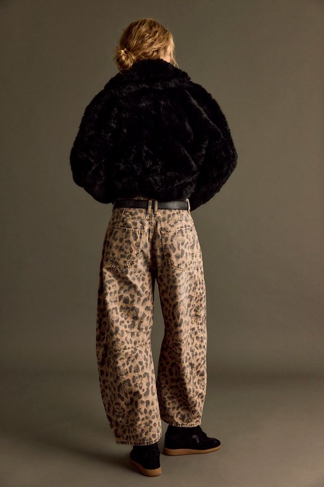 We The Free Good Luck Printed Barrel Jeans #1
